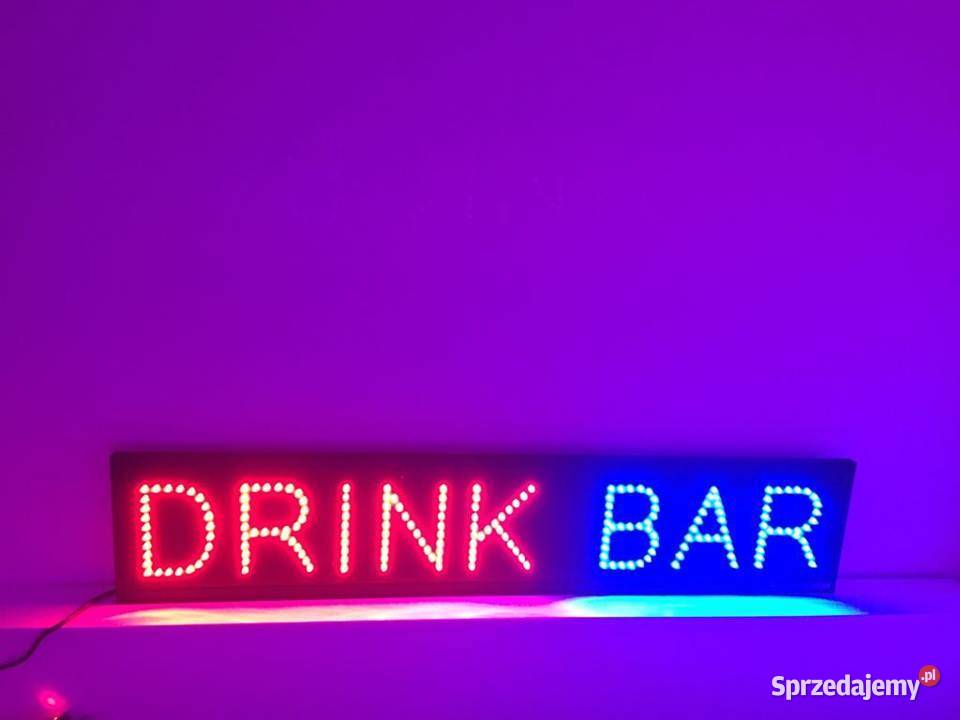 Reklama diodowa DRINK BAR nowa 24 miesiące Biznes i Przemysł mazowieckie Warszawa