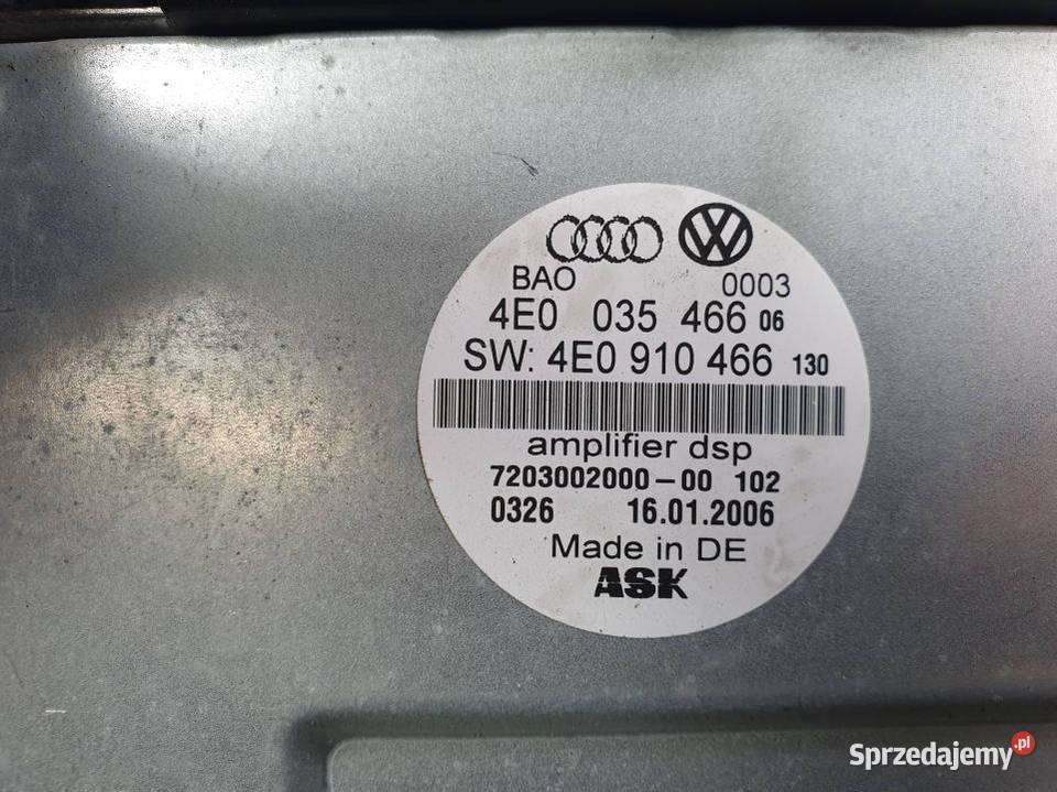 WZMACNIACZ AUDI A8 D3 W12 4E0035466 sprzedam