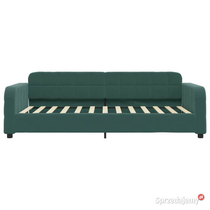 Sofa rozsuwana ciemnozielona aksamit 80x200 Warszawa