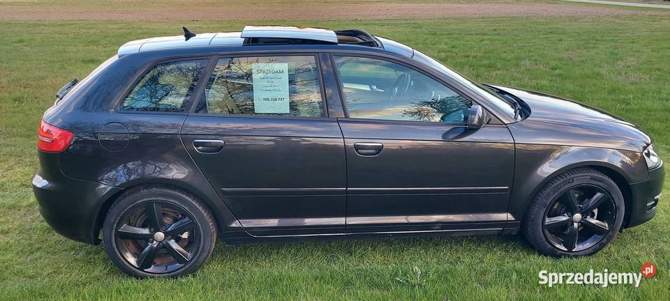 Audi A3 Sportback lift 2010 czarny Widawa