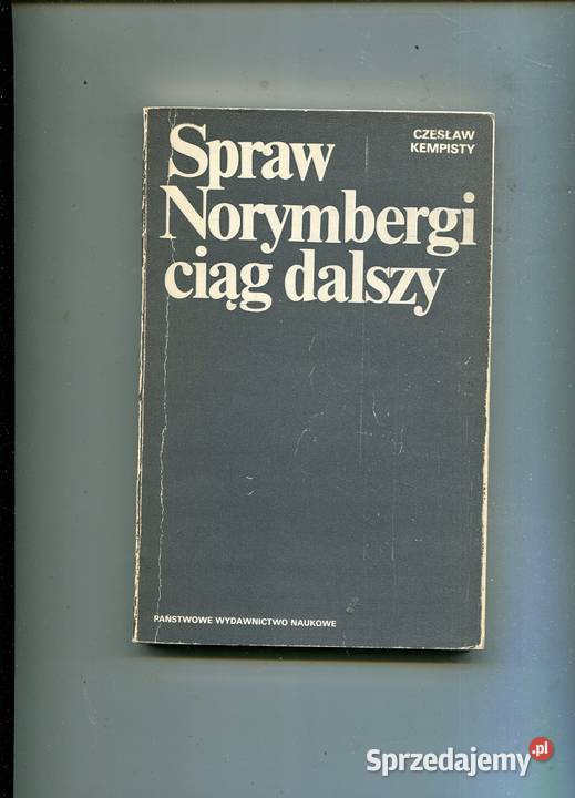 Spraw Norymbergi ciąg dalszy Czesław Kempisty miękka Szczecin