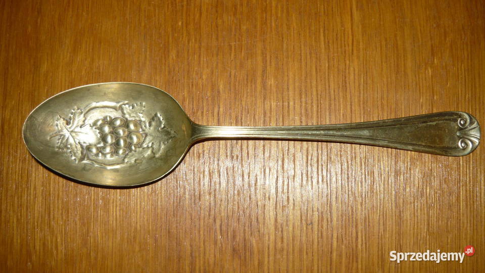 Łyżka posrebrzana EPNS w owoce winogrona do