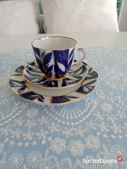 Trio porcelana Łomonosov Porcelana i szkło wielkopolskie