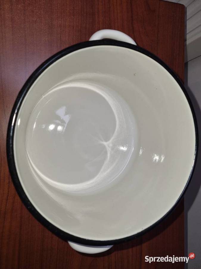 Garnek emaliowany 3 litry nowy PRL Lublin