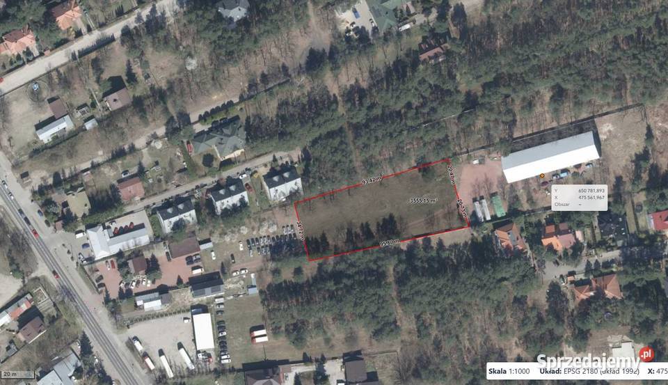 WYNAJEM działka teren 3500m2 Józefów 3500m2