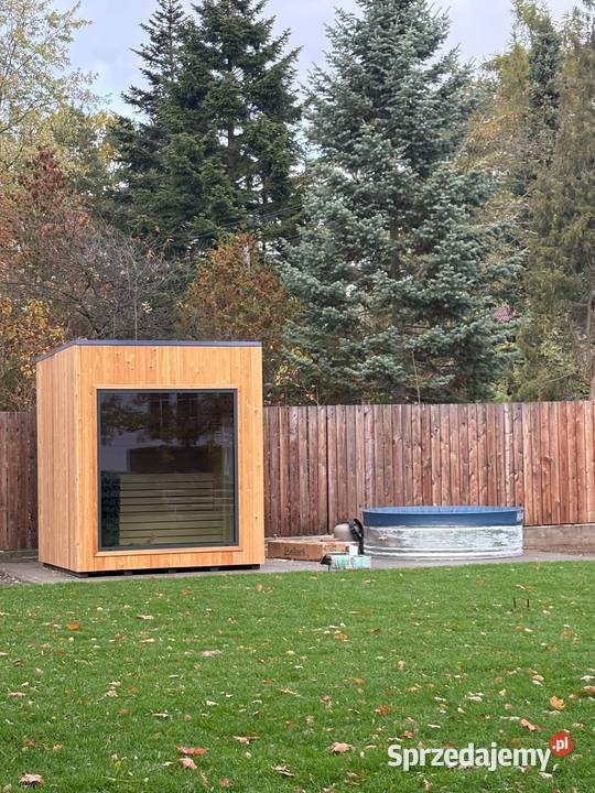 sauna ogrodowa 46 os piec elektryczny świerk