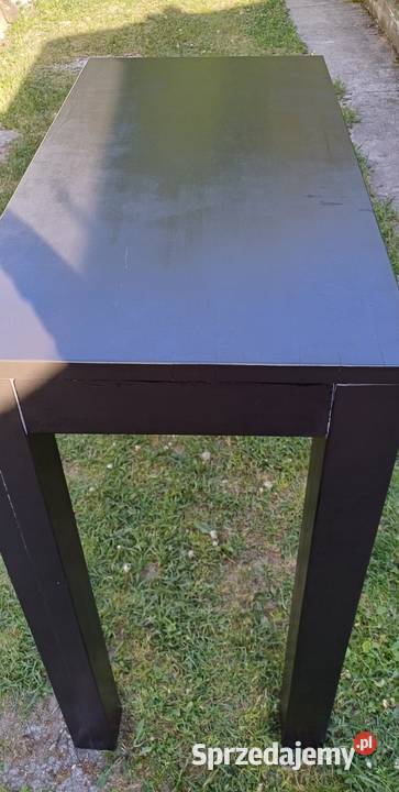 Stół barowy drewniany czarny bufet bar Łomianki