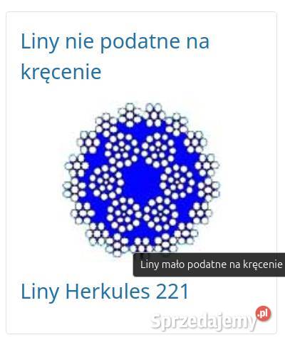 Lina mało podatna na kręcenie Herkules Do maszyn budowlanych