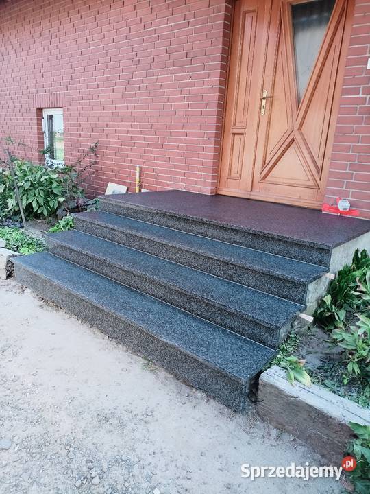 Schody granitowe wewnętrzne i zewnętrzne Niemodlin
