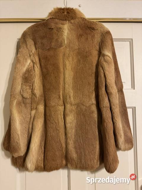 Futro z lisa naturalnego S vintage rudy kurtka S Częstochowa