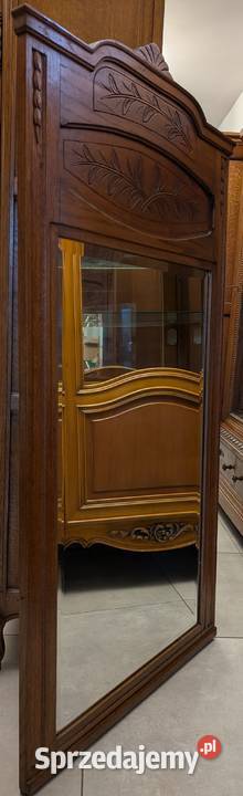 Piękne dębowe lustro secesyjnesklep Dąbrowa Dąbrowa Górnicza