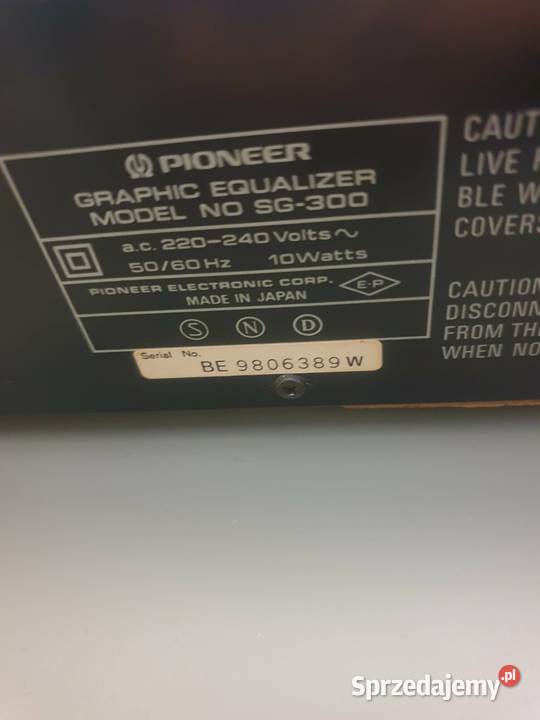 Pioneer sg 300 korektor graficzny Leżajsk sprzedam