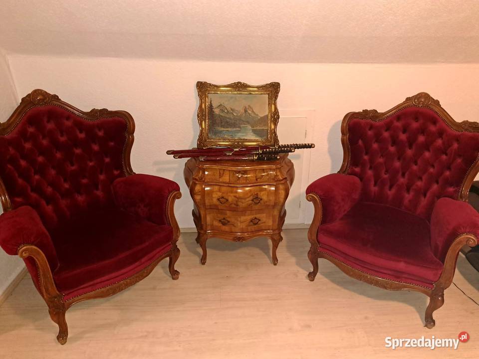 Fotele piekne Salonowe Chippendale/po calkowitej Renowacji/