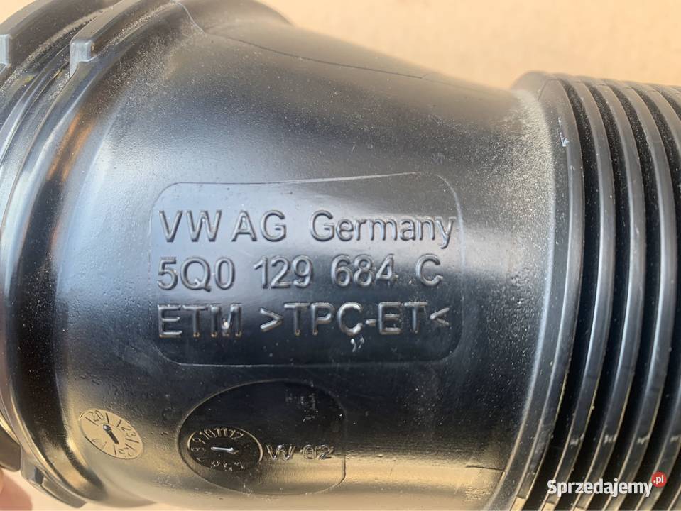 Przewód rura powietrza 5Q0129684C vw troc 15 tsi