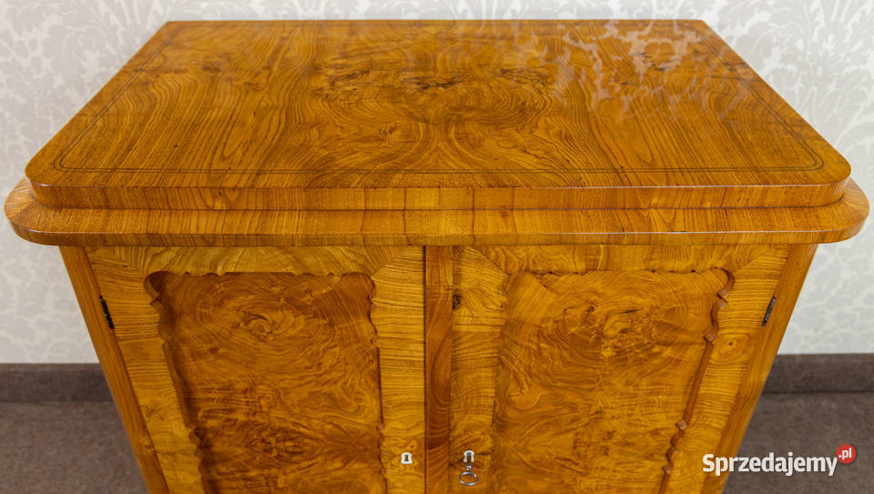 Komoda biedermeier jasna jesion korzeń antyk Swarzędz sprzedam