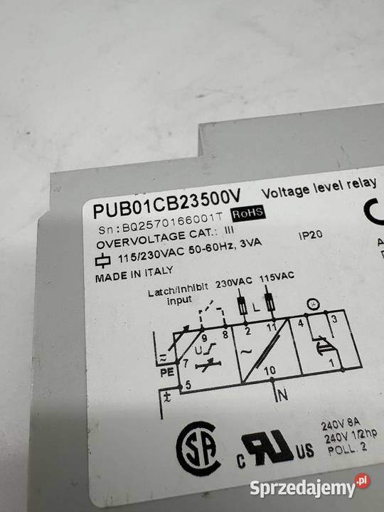 Carlo Gavazzi PUB01CB23500V Przekaźnik nadzorczy mazowieckie