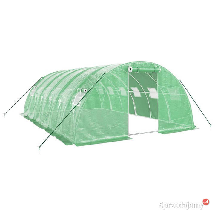 Szklarnia ze stalową ramą zielona 24 m 6x4x2 m mazowieckie Warszawa