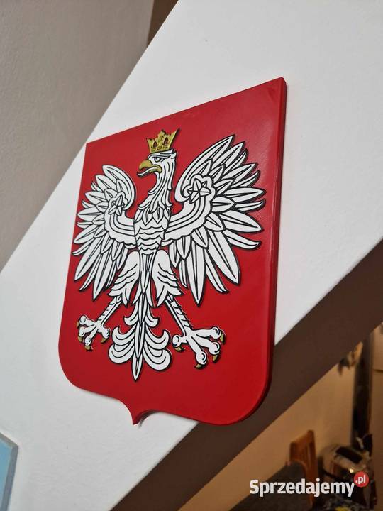 Godło Polski Polska herb orzeł biały na ścianę Wrocław