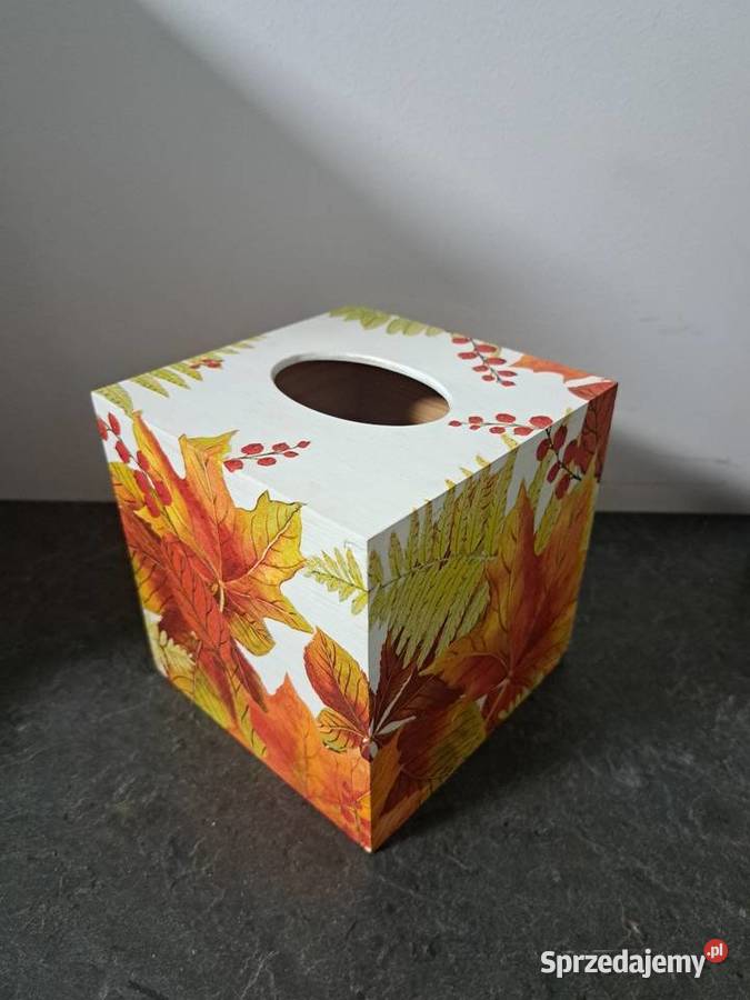 Chustecznik liście jesienne hand made Kędzierzyn-Koźle