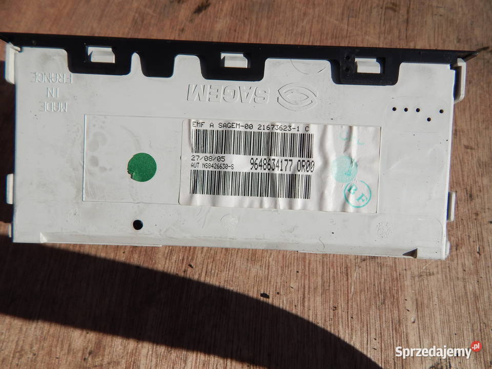 PEUGEOT 1007 EKRAN PANEL WYŚWIETLACZ RADIA Warszawa sprzedam