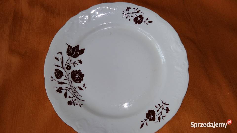 Talerz płytki ŁZG Włocławek Lubiana biały Łódź