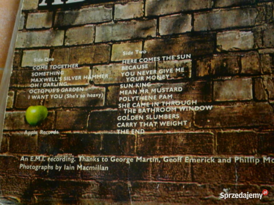 Winyl The Beatles Abbey Road LP INDIA 1969 ładny Łódź