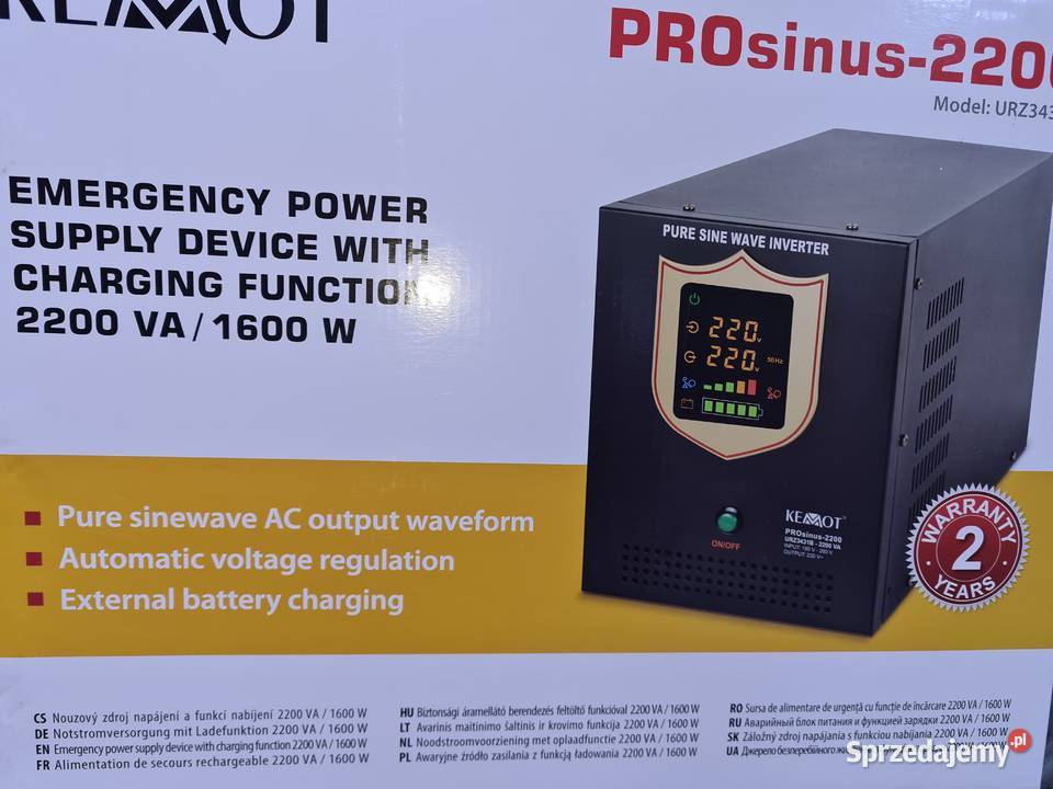 ZASILACZ AWARYJNY PRZETWORNICA UPS SINUS sprzedam