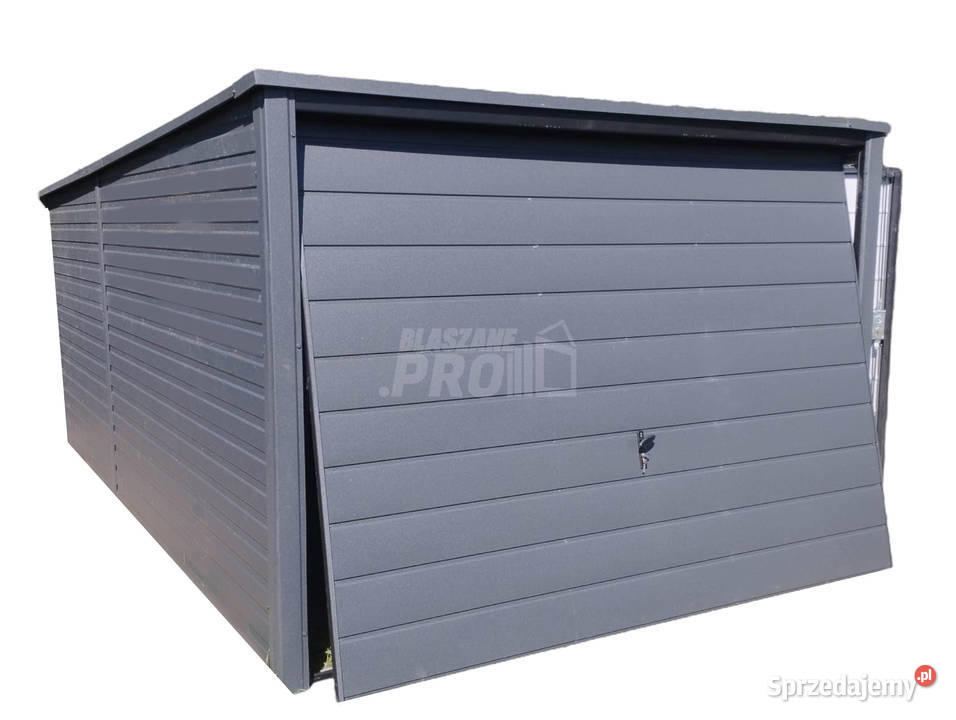 Garaz blaszany 3x5 Brama drzwi Antracyt Spad w Kostrzyn nad Odrą