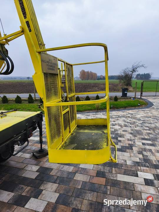 Podnośnik koszowy zwyżka Bumar P100 wózek WNA Skierniewice