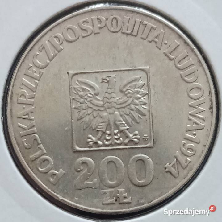 200 XXX Lat PRL Mapka 1974 11 UNC Konin