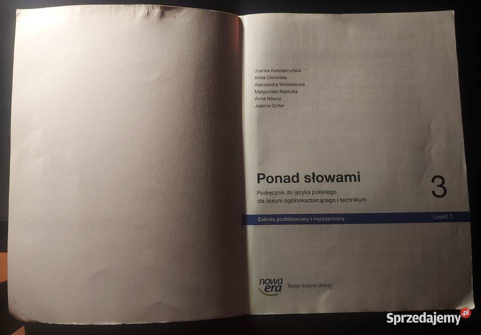Ponad słowami 3 część 1 Nowa era Zakres