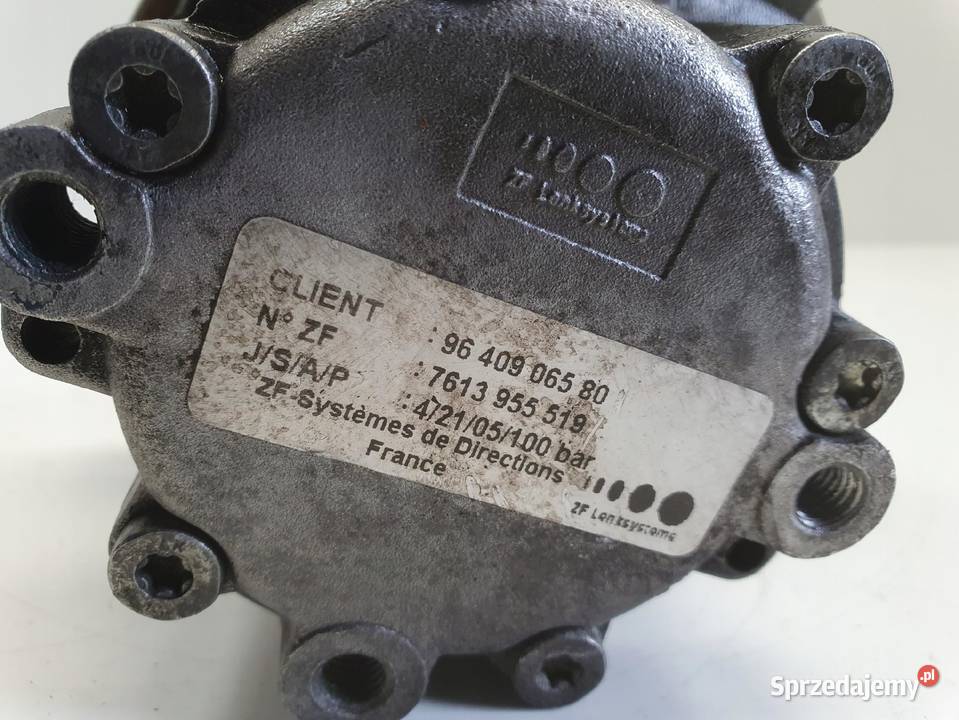 Citroen Jumpy 19 D POMPA WSPOMAGANIA 9640906580 osobowe Chełm