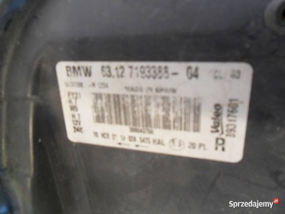 BMW E87 reflektor prawy przedni lampa prawa Nowy Tomyśl