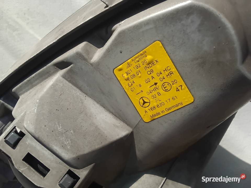 Lampa lewa przednia mercedes a klasa w168 lift Otmuchów