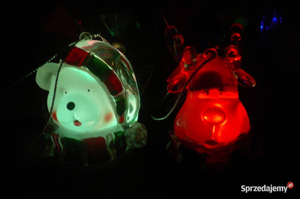 Figurki świąteczne podświetlane Nowe bałwan miś Wrocław
