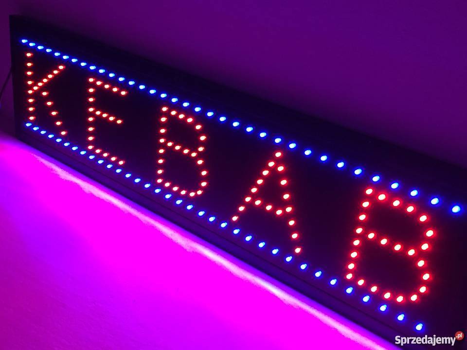 KEBAB reklama szyld LED 95x25 NOWA producent Kołobrzeg