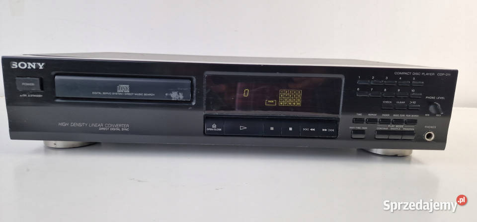 Sony odtwarzacz kompakt CD player CDP 211 CDP211 Odtwarzacze CD i MD Międzychód