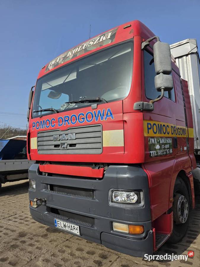 Ciągnik siodłowy MAN TGA 18480 4x2 BLS w całości łódzkie Koluszki