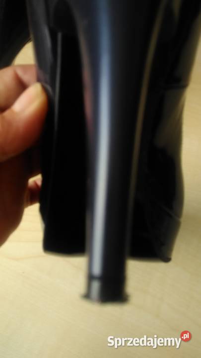 Szpilki granat skóra naturalna rozmiar 37 skóra Warszawa sprzedam