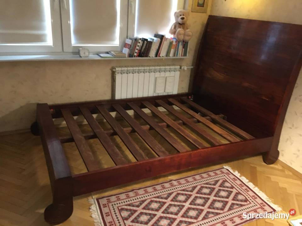 Klimatyczne łóżko z litego drewna prosto z Indii 140cm Dom i Ogród sprzedam
