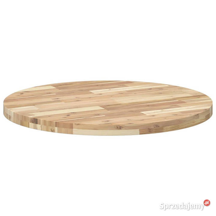 Blat do stolika okrągły 80x4 lite drewno