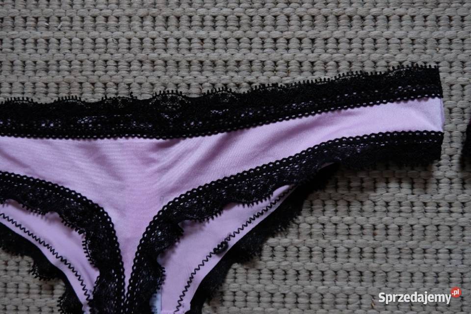 pudrowy satynowa koronkowe koronka stringi Figi i stringi Toruń