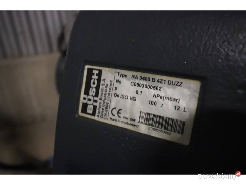 Busch R5 RA 0400 B Pompa próżniowa Krotoszyn
