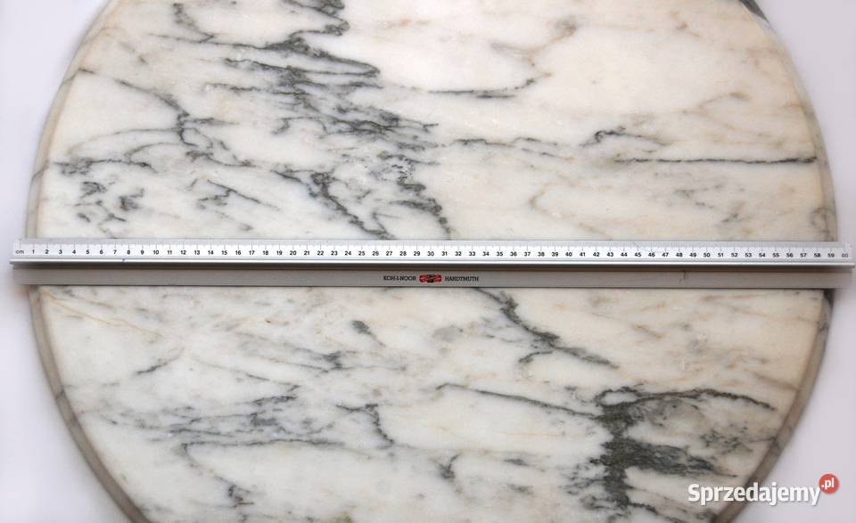 Blat marmurowy okrągły do stolika kawowego 60 Lublin