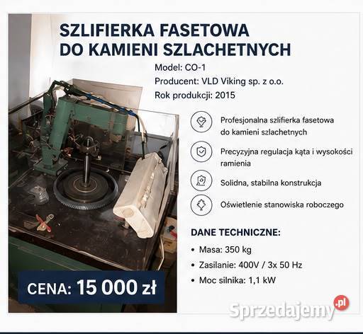 Maszyny jubilerskue szlifowanie kamieni polerki lubelskie Lublin