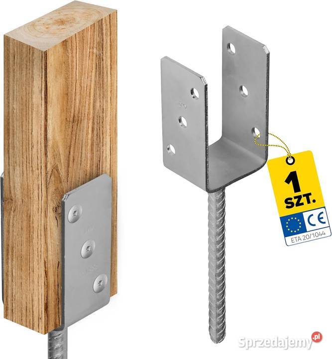 Podstawa słupa z prętem kotwa 120x120mm do Szczerbice