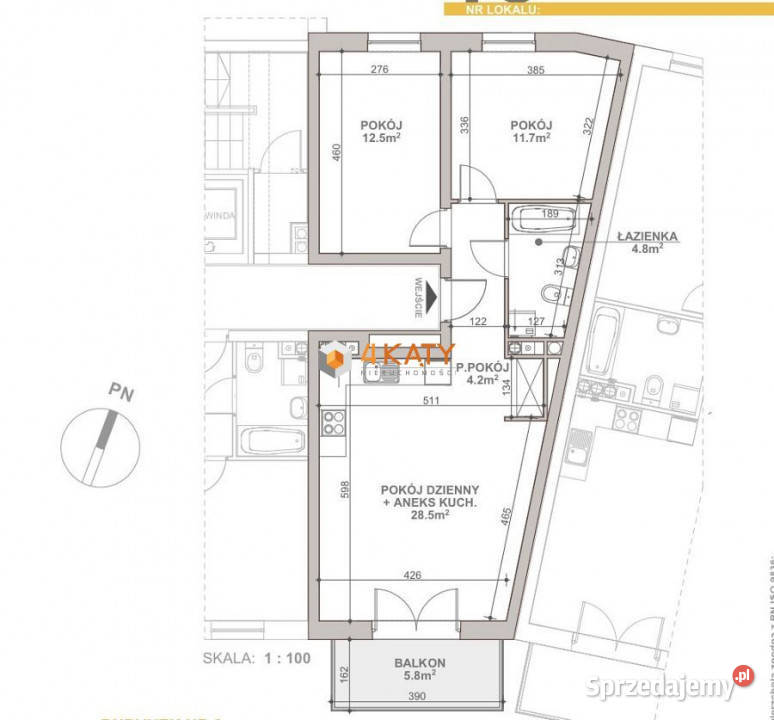 Mieszkanie 617m2 Zielona Góra ŁężycaCiesielska Piętro 3