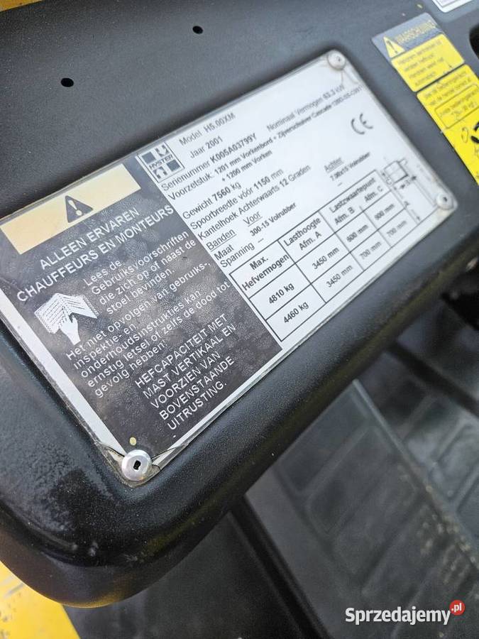 Wózek widłowy widlak Hyster 5ton 5T łódzkie
