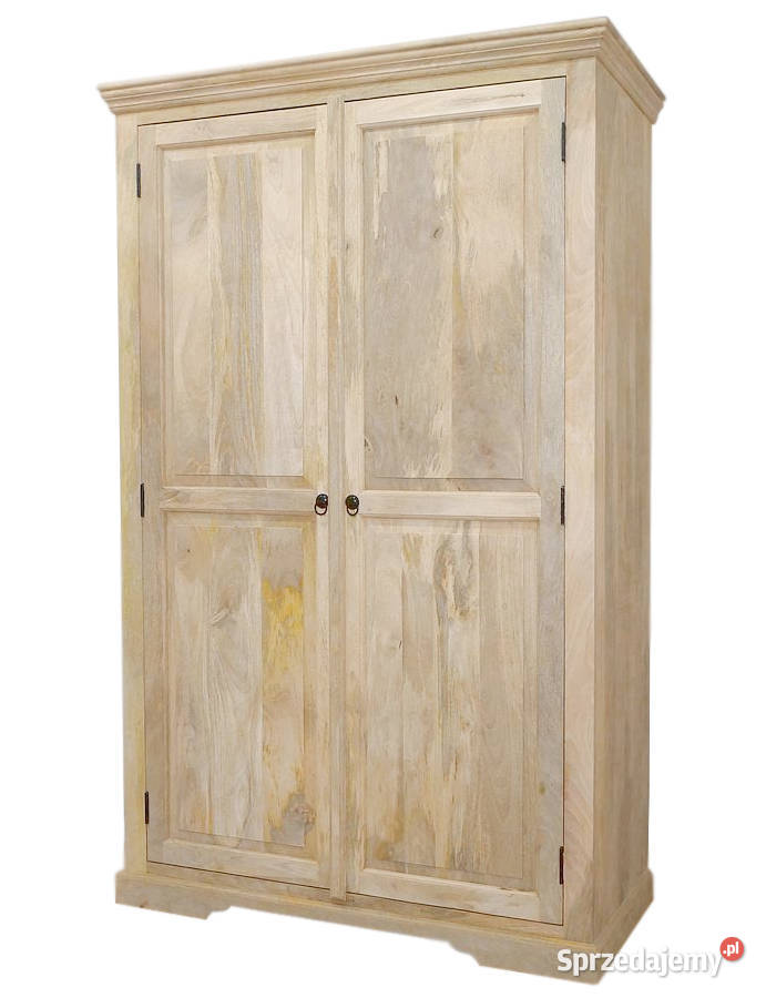 Jasna rzeźbiona drewniana szafa prowansalska Lublin