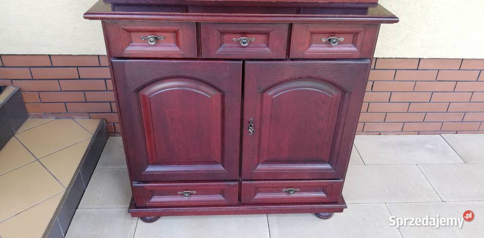 Witryna drewniana biblioteczka regał komoda